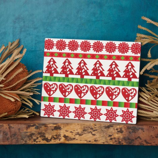 WeihnachtsSymbole Fotoplatte (Seite)