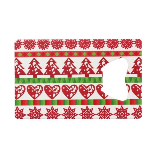 WeihnachtsSymbole Geldbeutel Flaschenöffner (Rückseite Horizontal)