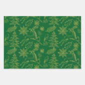 Weihnachtssymbole Geschenkpapier Set (Vorderseite 3)