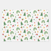 Weihnachtssymbole Geschenkpapier Set (Vorderseite)