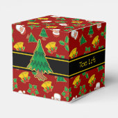 Weihnachtssymbole Geschenkschachtel (Rückseite)