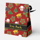 Weihnachtssymbole Geschenkschachtel (Rückseite)
