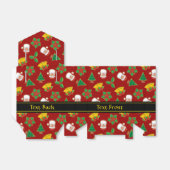 Weihnachtssymbole Geschenkschachtel (Ungefaltet)