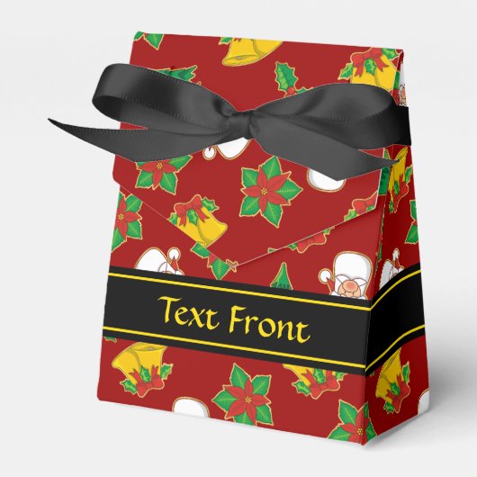 Weihnachtssymbole Geschenkschachtel (Vorderseite)