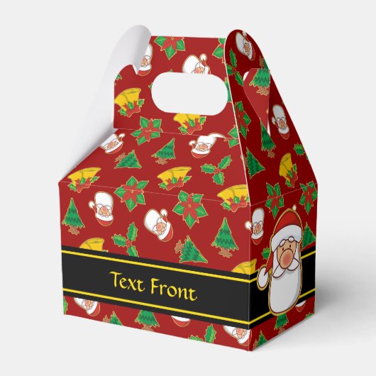 Weihnachtssymbole Geschenkschachtel (Vorderseite)