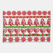 WeihnachtsSymbole Geschirrtuch (Horizontal)
