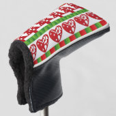 WeihnachtsSymbole Golf Headcover (3/4 Vorderseite)