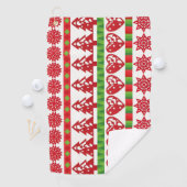 WeihnachtsSymbole Golfhandtuch (Insitu)