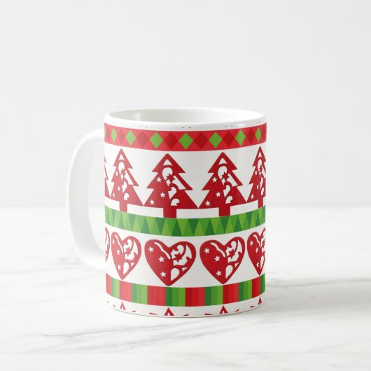 WeihnachtsSymbole Kaffeetasse (Vorderseite Links)