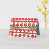 WeihnachtsSymbole Karte (Gelbe Blume)