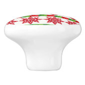 WeihnachtsSymbole Keramikknauf (Seitenansicht)