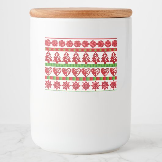 WeihnachtsSymbole Lebensmitteletikett (Vorderseite)