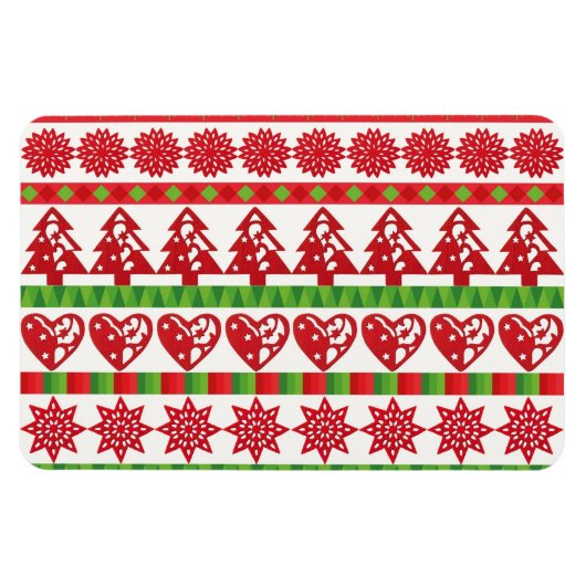 WeihnachtsSymbole Magnet (Horizontal)