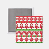 WeihnachtsSymbole Magnet (Vorderseite/Rückseite)