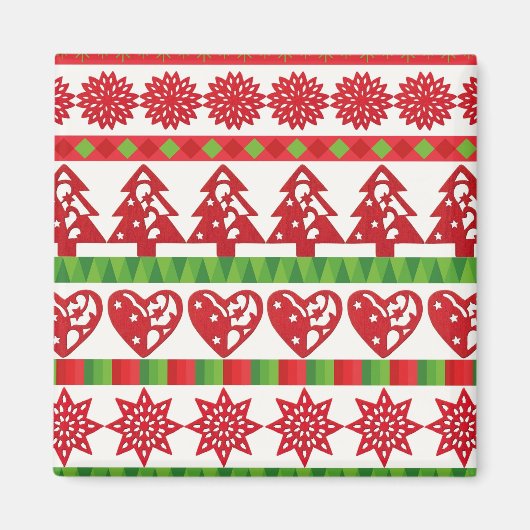 WeihnachtsSymbole Magnet (Vorne)
