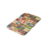 Weihnachtssymbole Medley Art Thunder_Cove Badematte (Schrägansicht)