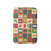 Weihnachtssymbole Medley Art Thunder_Cove Badematte (Vorderseite Vertikal)