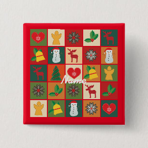 Weihnachtssymbole Medley Art Thunder_Cove Button