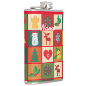 Weihnachtssymbole Medley Art Thunder_Cove Flachmann (Rechts)