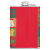 Weihnachtssymbole Medley Art Thunder_Cove Flachmann (Rückseite)