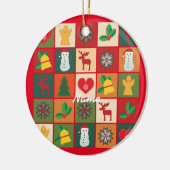 Weihnachtssymbole Medley Art Thunder_Cove Keramik Ornament (Links)