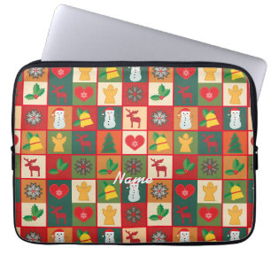 Weihnachtssymbole Medley Art Thunder_Cove Laptopschutzhülle