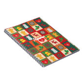 Weihnachtssymbole Medley Art Thunder_Cove Notizblock (Rechte Seite)