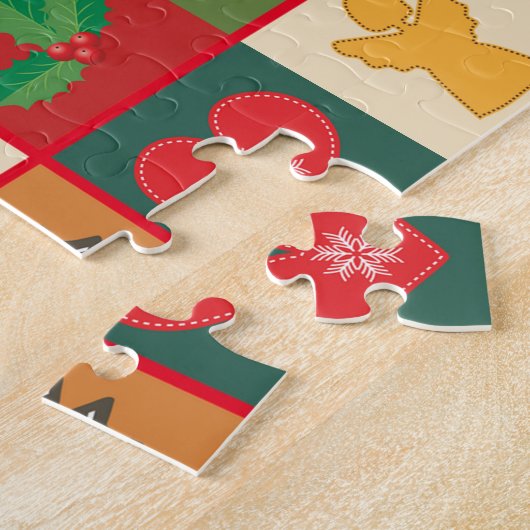 Weihnachtssymbole Medley Art Thunder_Cove Puzzle (Seite)