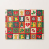 Weihnachtssymbole Medley Art Thunder_Cove Puzzle (Horizontal)