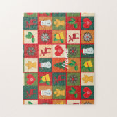 Weihnachtssymbole Medley Art Thunder_Cove Puzzle (Vertikal)