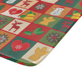 Weihnachtssymbole Medley Art Thunder_Cove Schneidebrett (Ecke)