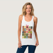 Weihnachtssymbole Medley Art Thunder_Cove Tank Top (Vorderseite Vollansicht)