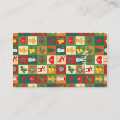 Weihnachtssymbole Medley Art Thunder_Cove Visitenkarte (Rückseite)