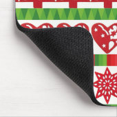WeihnachtsSymbole Mousepad (Ecke)