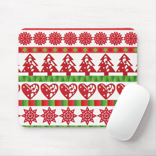WeihnachtsSymbole Mousepad (Mit Mouse)