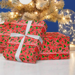 Weihnachtssymbole Muster Geschenkpapier