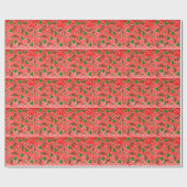 Weihnachtssymbole Muster-Papier Geschenkpapier (Flach)