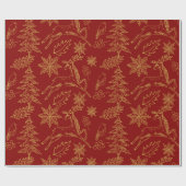 Weihnachtssymbole - Papier Geschenkpapier (Flach)