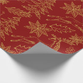 Weihnachtssymbole - Papier Geschenkpapier (Ecke)