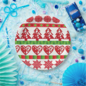 WeihnachtsSymbole Pappteller (Party)