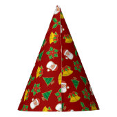 Weihnachtssymbole Partyhütchen (Rückseite)