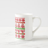 WeihnachtsSymbole Porzellantasse (Rechts)