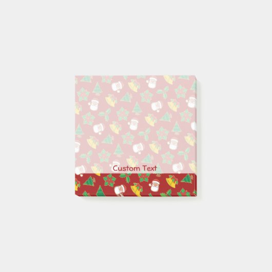 Weihnachtssymbole Post-it Klebezettel (Vorderseite)