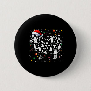 Weihnachtssymbole Santa Sheep Niedliche Form passt Button