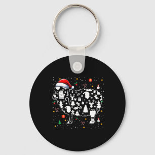 Weihnachtssymbole Santa Sheep Niedliche Form passt Schlüsselanhänger