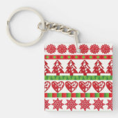WeihnachtsSymbole Schlüsselanhänger (Vorderseite)