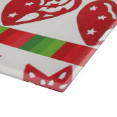 WeihnachtsSymbole Schneidebrett (Ecke)