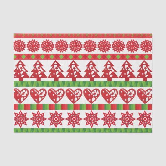 WeihnachtsSymbole Seidenpapier (Vorderseite)