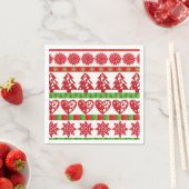 WeihnachtsSymbole Serviette (Beispiel)