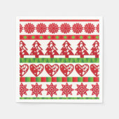 WeihnachtsSymbole Serviette (Vorderseite)